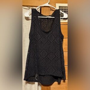 Express Black Lace Tank Top